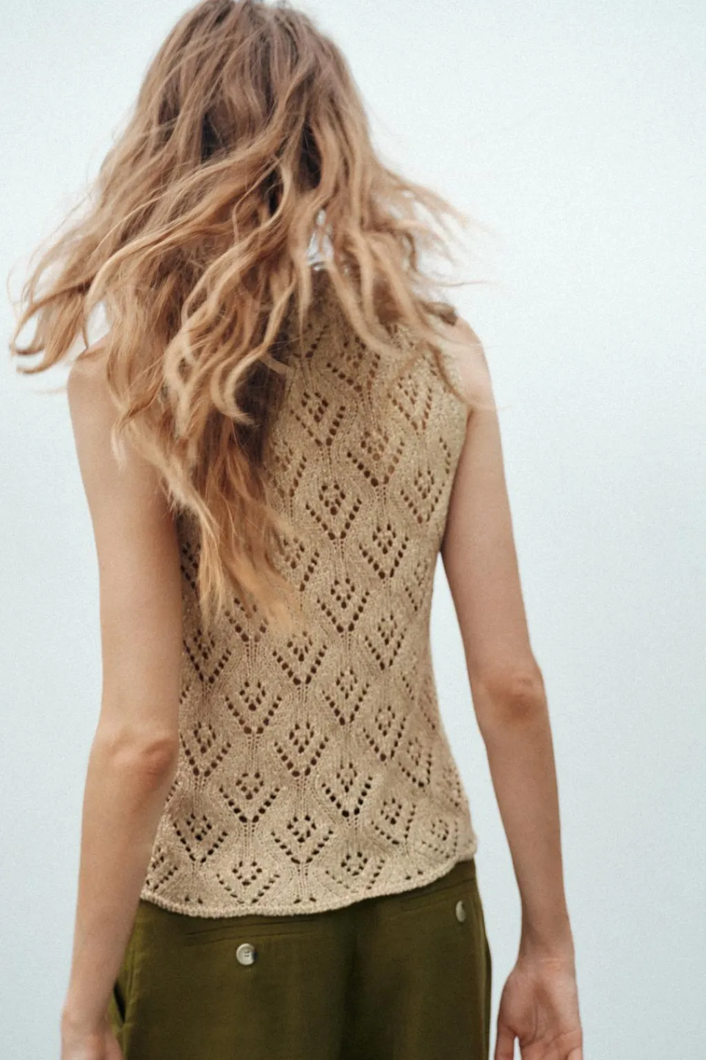Sale TOP PUNTO HILO METALIZADO Mujer Cárdigan / Jerséis|Punto