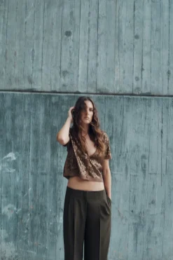 Sale TOP PUNTO LENTEJUELAS Mujer Cárdigan / Jerséis|Punto