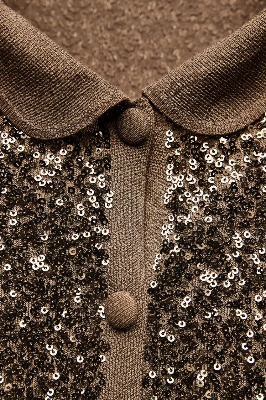 Sale TOP PUNTO LENTEJUELAS Mujer Cárdigan / Jerséis|Punto