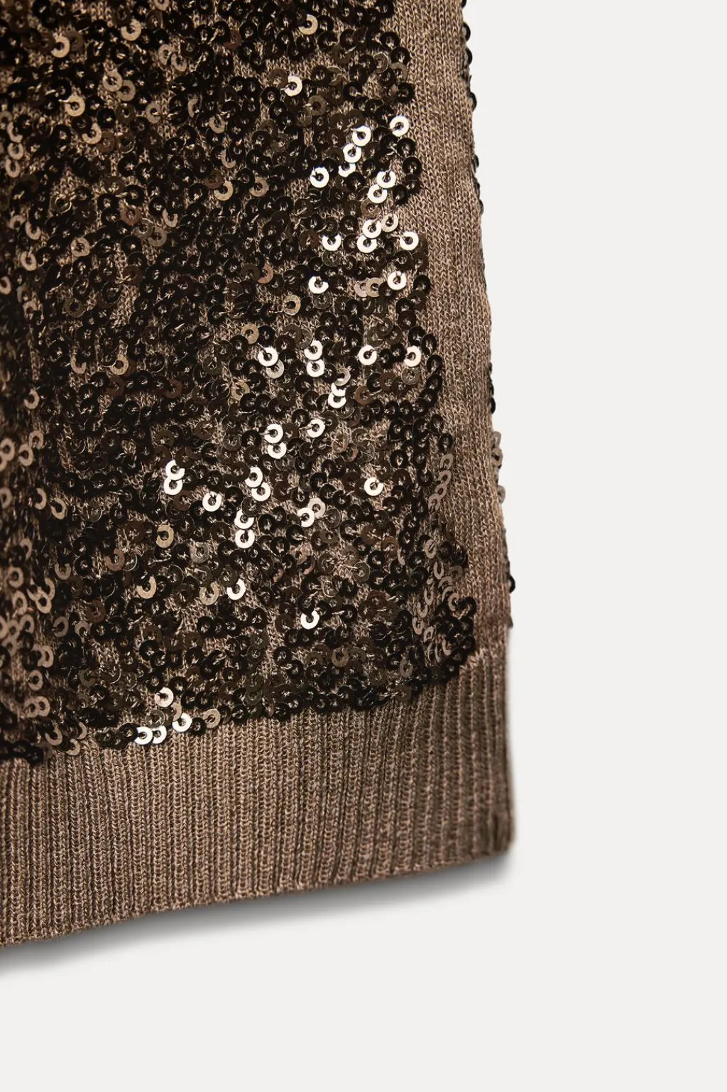 Sale TOP PUNTO LENTEJUELAS Mujer Cárdigan / Jerséis|Punto