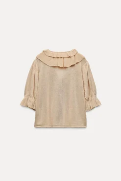 Outlet TOP PUNTO VOLANTES Mujer Cárdigan / Jerséis|Punto