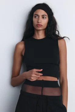 Best TOP RIB ABERTURA ESPALDA Mujer Tops / Bodies|Sudaderas / Joggers