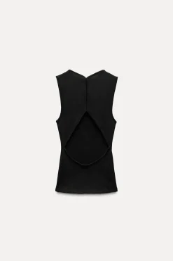 Best TOP RIB ABERTURA ESPALDA Mujer Tops / Bodies|Sudaderas / Joggers