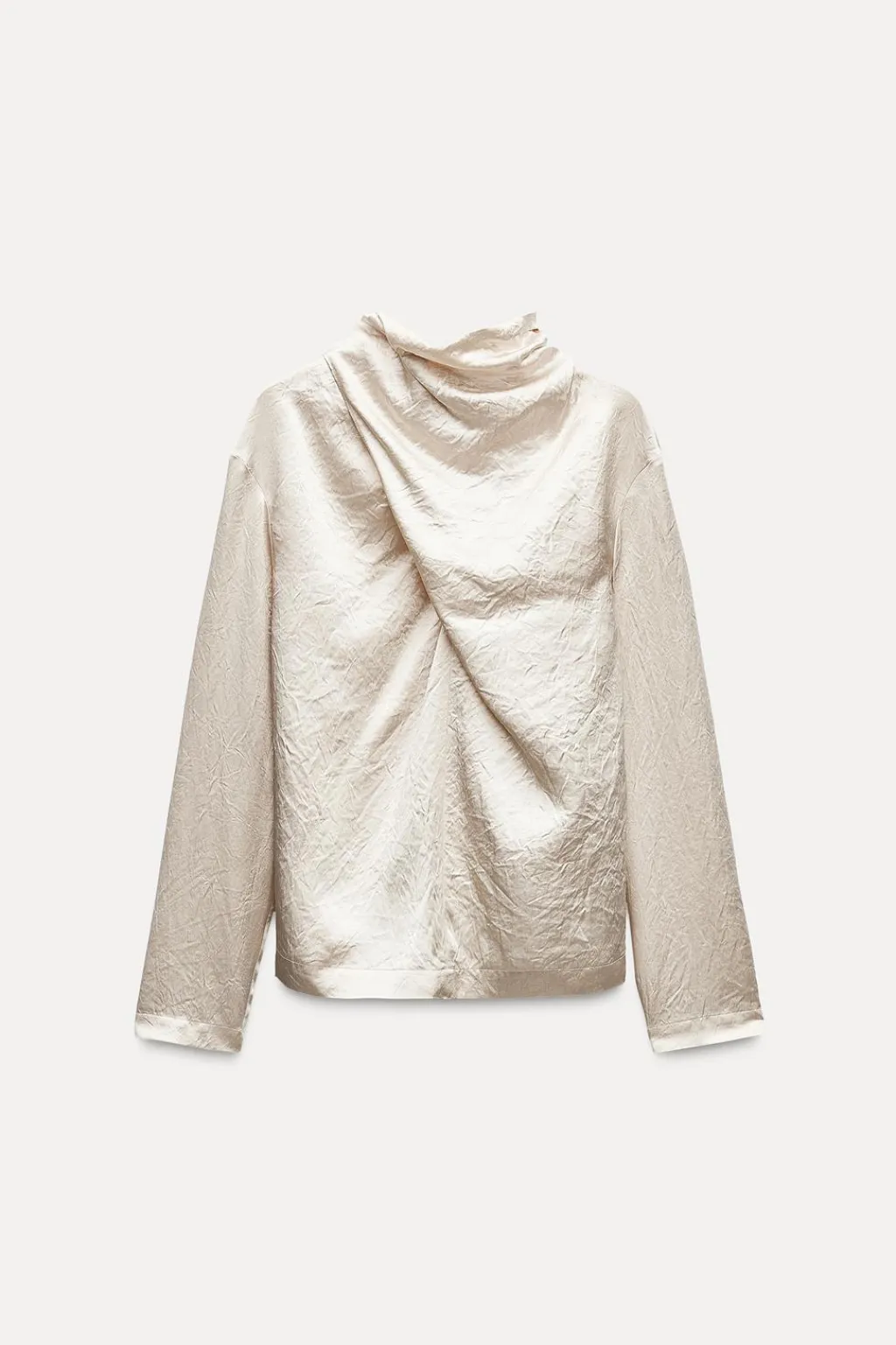 Sale TOP SATINADO DRAPEADO ZW COLLECTION Mujer Tops / Bodies