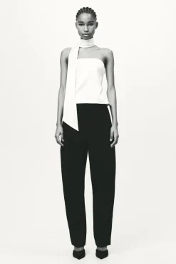 Outlet TOP SATINADO FOULARD Mujer Tops / Bodies