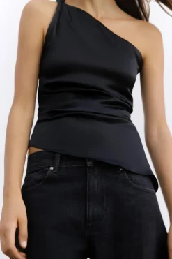 Sale TOP SATINADO PLIEGUES Mujer Tops / Bodies