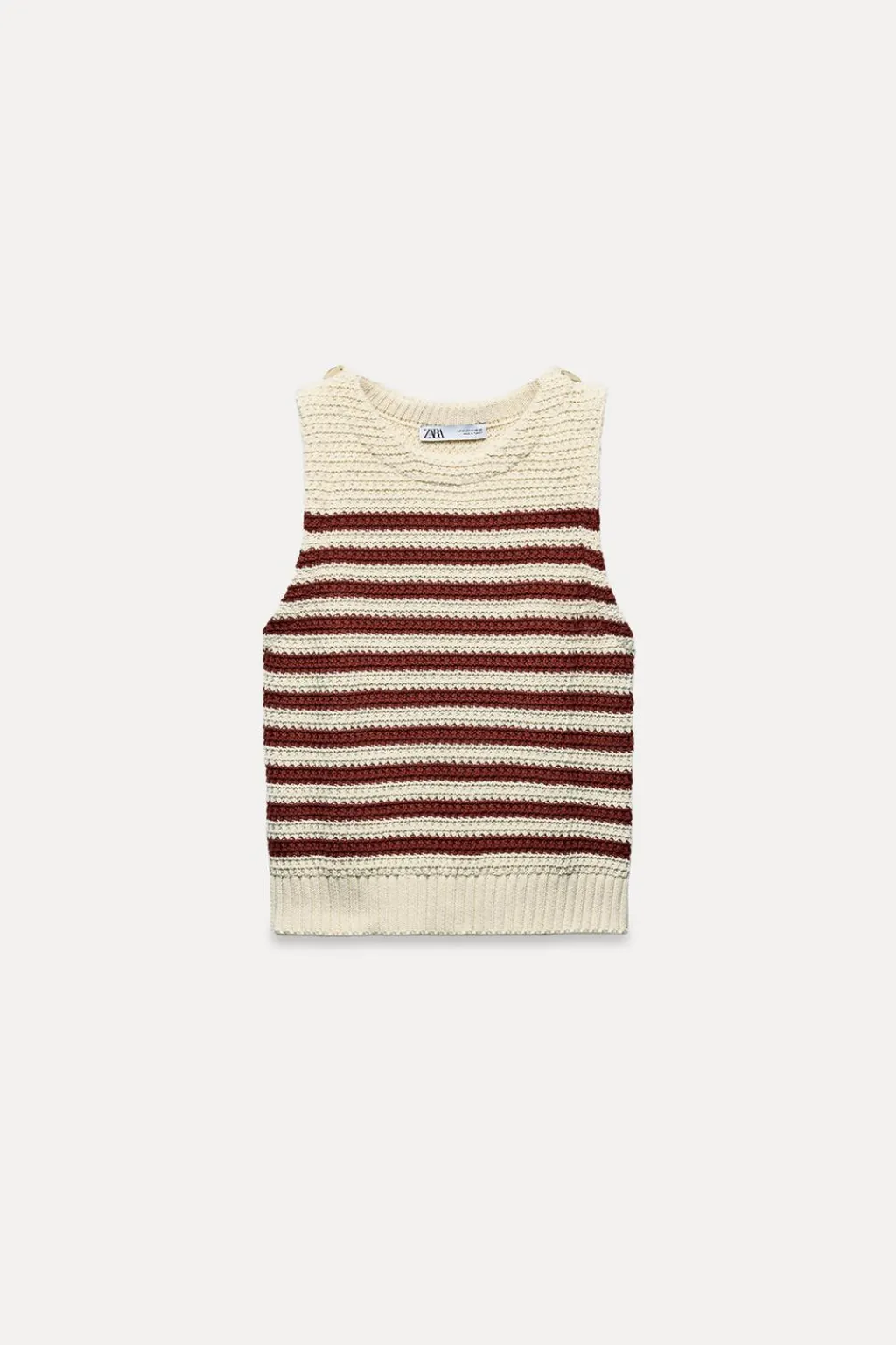 Outlet TOP SISA PUNTO BOTONES DORADOS Mujer Tops / Bodies