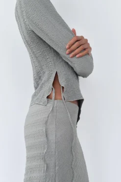 Outlet TOP TEXTURA ASIMÉTRICA Mujer Tops / Bodies