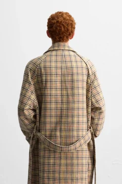 Clearance TRENCH CUADROS X HARRY LAMBERT Hombre Cazadoras|Abrigos / Gabardinas