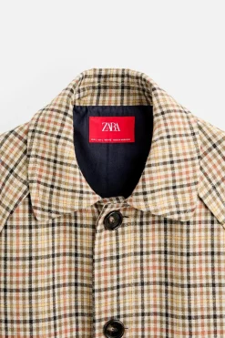 Clearance TRENCH CUADROS X HARRY LAMBERT Hombre Cazadoras|Abrigos / Gabardinas