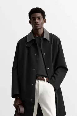 Clearance TRENCH CUELLO PIEL LIMITED EDITION Hombre Cazadoras|Abrigos / Gabardinas