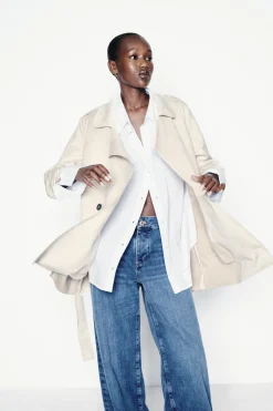 Sale TRENCH EFECTO ANTE Mujer Abrigos / Anoraks|Chaquetas / Cazadoras