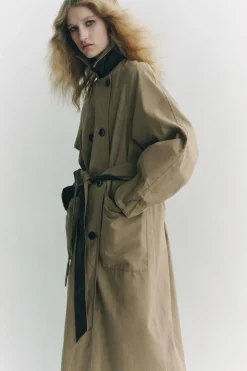 Clearance TRENCH REVERSIBLE ZW COLLECTION Mujer Abrigos / Anoraks