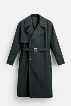 Outlet TRENCH TÉCNICO RELAXED FIT Hombre Cazadoras|Abrigos / Gabardinas