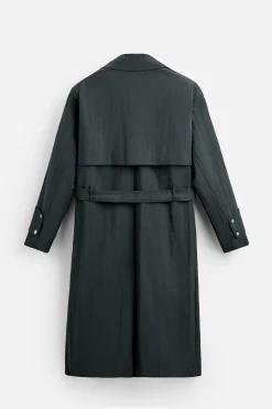 Outlet TRENCH TÉCNICO RELAXED FIT Hombre Cazadoras|Abrigos / Gabardinas