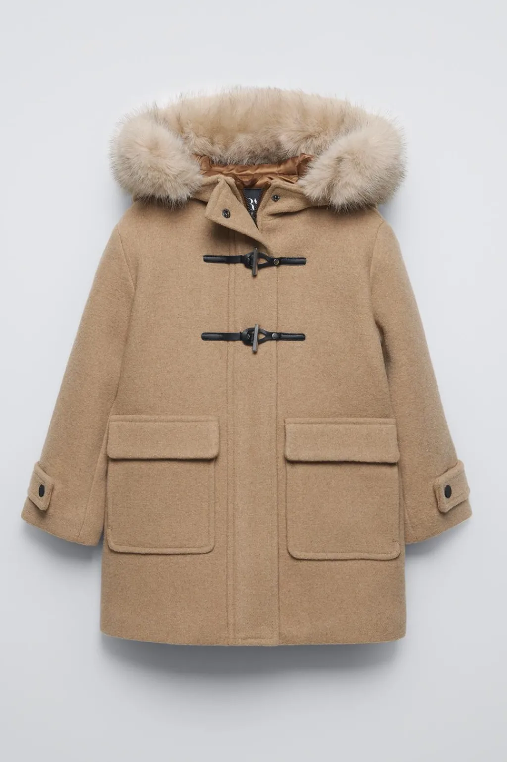 Niños ZARA 6 - 14 Años·Abrigos<TRENKA CON LANA ALAMARES