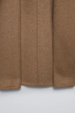 Niños ZARA 6 - 14 Años·Abrigos<TRENKA CON LANA CAPUCHA