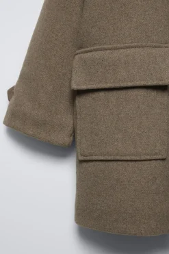 Niños ZARA 6 - 14 Años·Abrigos<TRENKA PAÑO CON LANA