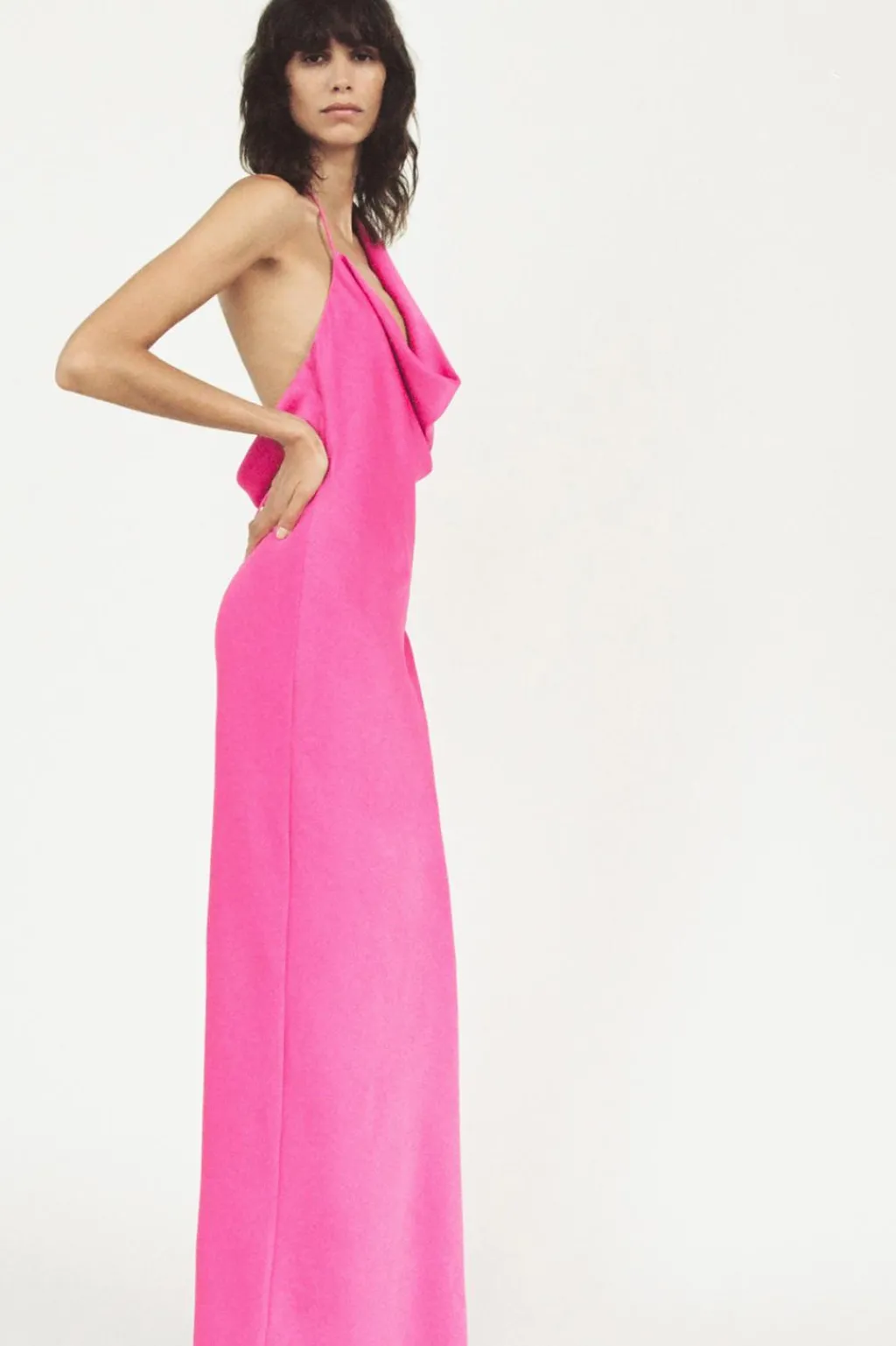 Best VESTIDO ASIMÉTRICO SATINADO Mujer Vestidos