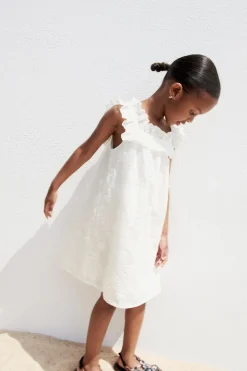 Niños ZARA 1½ - 6 Años·Vestidos / Petos|6 - 18 Meses·Vestidos / Monos<VESTIDO BORDADO VOLANTES
