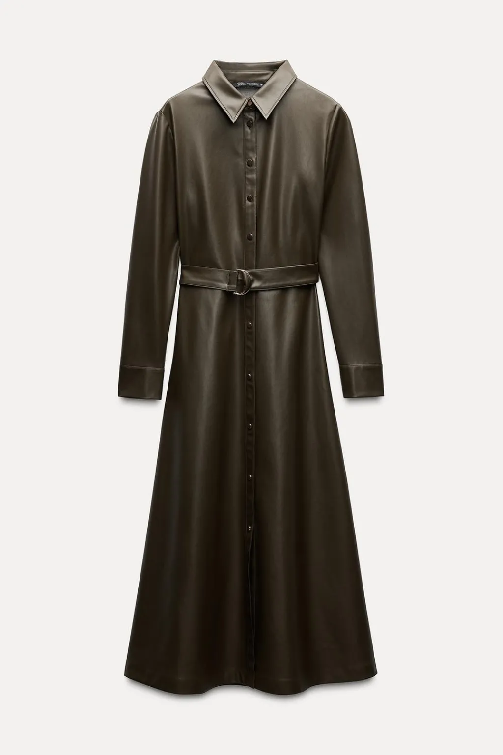 Best VESTIDO CAMISERO EFECTO PIEL Mujer Vestidos