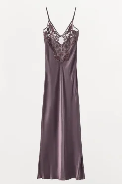 Discount VESTIDO COMBINADO BORDADOS ABALORIOS Mujer Vestidos|Lenceria
