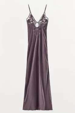 Discount VESTIDO COMBINADO BORDADOS ABALORIOS Mujer Vestidos|Lenceria