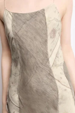 Sale VESTIDO ESTAMPADO COMBINADO CINTAS Mujer Vestidos|Lenceria