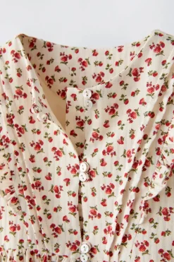 Niños ZARA 1½ - 6 Años·Vestidos / Petos|6 - 18 Meses·Vestidos / Monos<VESTIDO ESTAMPADO FLORES