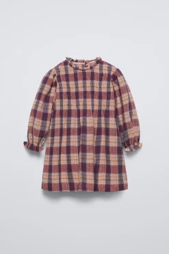 Niños ZARA 1½ - 6 Años·Vestidos / Petos|6 - 18 Meses·Vestidos / Monos<VESTIDO ESTRUCTURA CUADROS
