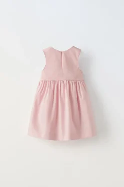 Niños ZARA 1½ - 6 Años·Vestidos / Petos|6 - 18 Meses·Vestidos / Monos<VESTIDO LAZOS CONTRASTE