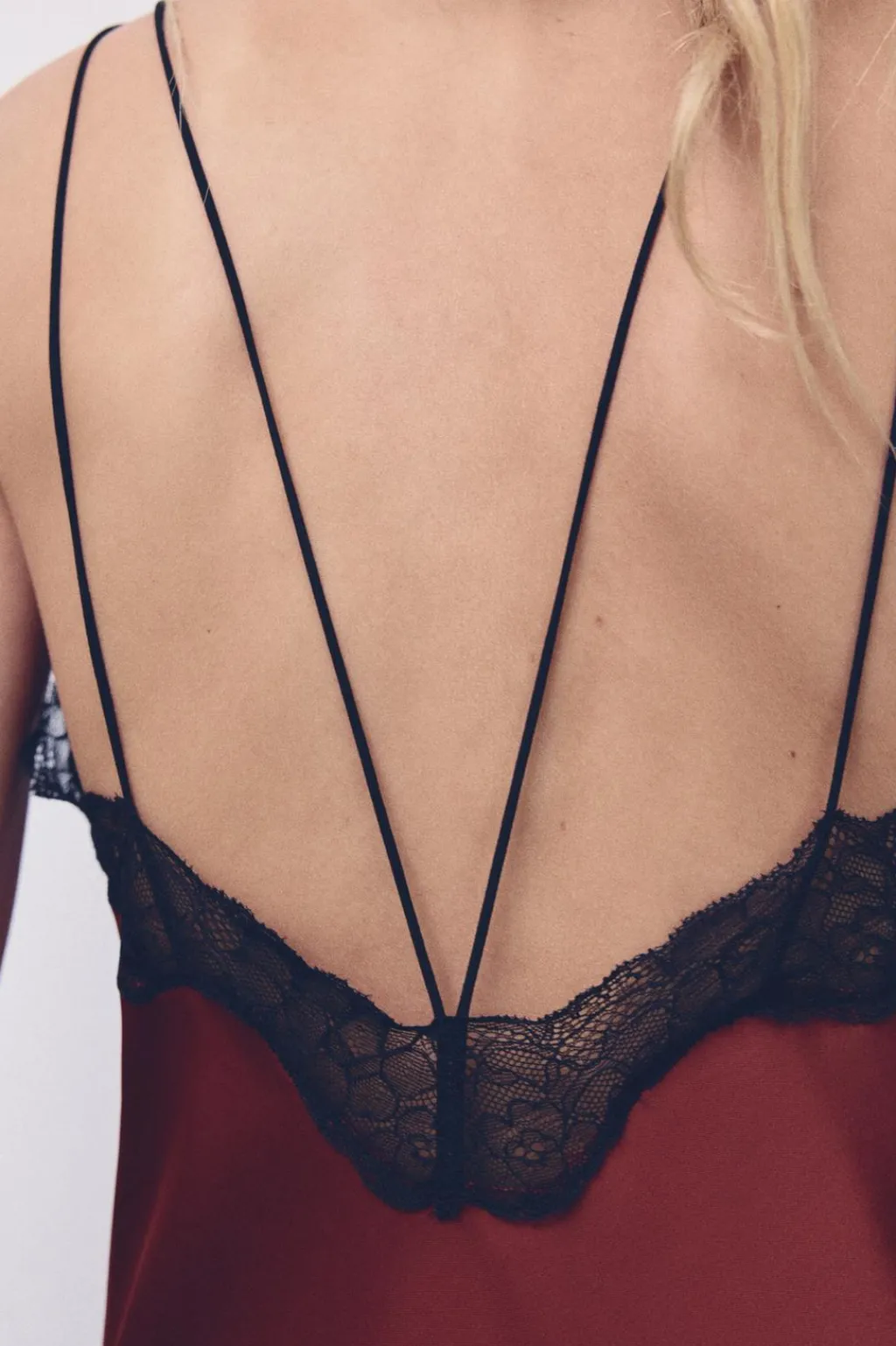 Sale VESTIDO LENCERO COMBINADO ENCAJE Mujer Vestidos|Lenceria