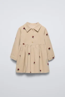 Niños ZARA 1½ - 6 Años·Vestidos / Petos|6 - 18 Meses·Vestidos / Monos<VESTIDO MICROPANA FLORES