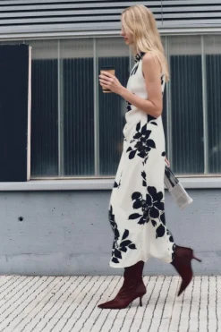 Sale VESTIDO MIDI ESTAMPADO Mujer Vestidos