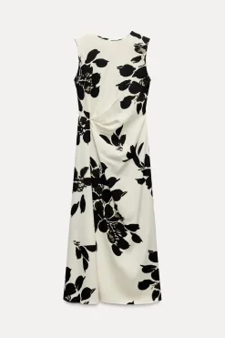 Sale VESTIDO MIDI ESTAMPADO Mujer Vestidos