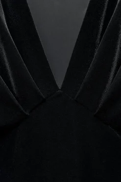 Sale VESTIDO MIDI TERCIOPELO Mujer Vestidos
