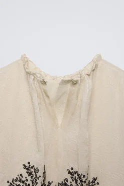 Niños ZARA 6 - 14 Años·Vestidos / Monos<VESTIDO ORGANZA LENTEJUELAS