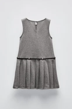 Niños ZARA 6 - 14 Años·Vestidos / Monos<VESTIDO PICHI TABLAS