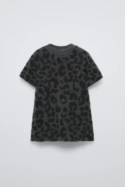 Niños ZARA 1½ - 6 Años·Vestidos / Petos|1½ - 6 Años·Punto<VESTIDO PUNTO ANIMAL PRINT