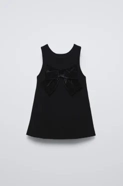 Niños ZARA 1½ - 6 Años·Vestidos / Petos|1½ - 6 Años·Punto<VESTIDO PUNTO LAZO