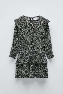 Niños ZARA 6 - 14 Años·Vestidos / Monos<VESTIDO TEXTURA ESTAMPADO