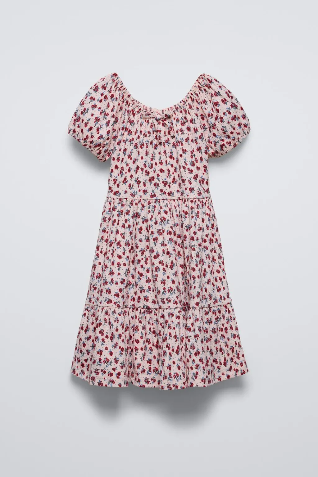Niños ZARA 6 - 14 Años·Vestidos / Monos<VESTIDO TEXTURA FLORES