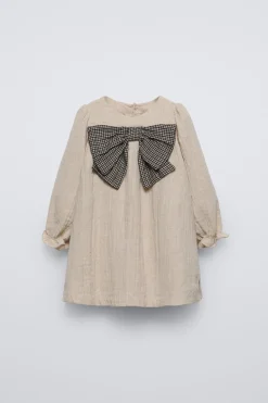 Niños ZARA 1½ - 6 Años·Vestidos / Petos|6 - 18 Meses·Vestidos / Monos<VESTIDO TEXTURA LAZO