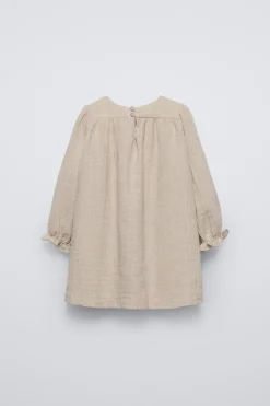 Niños ZARA 1½ - 6 Años·Vestidos / Petos|6 - 18 Meses·Vestidos / Monos<VESTIDO TEXTURA LAZO
