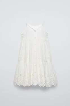 Niños ZARA 6 - 14 Años·Vestidos / Monos<VESTIDO TIRANTES BORDADOS
