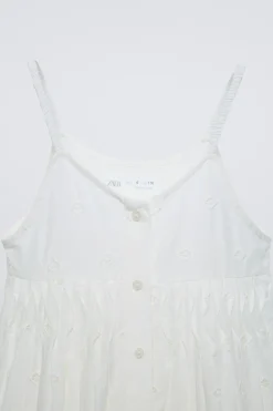 Niños ZARA 6 - 14 Años·Vestidos / Monos<VESTIDO TIRANTES BORDADOS