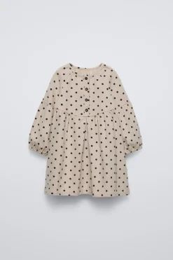 Niños ZARA 1½ - 6 Años·Vestidos / Petos|6 - 18 Meses·Vestidos / Monos<VESTIDO TOPOS