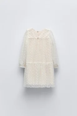 Niños ZARA 1½ - 6 Años·Vestidos / Petos|6 - 18 Meses·Vestidos / Monos<VESTIDO TUL BORDADO
