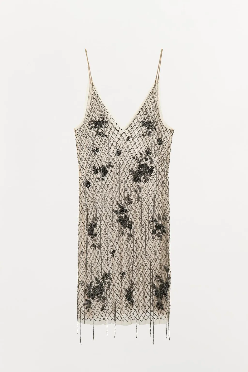 Hot VESTIDO TUL FLECOS ABALORIOS Mujer Vestidos|Lenceria