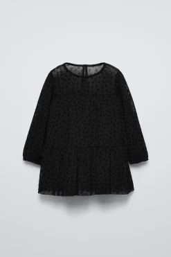 Niños ZARA 1½ - 6 Años·Vestidos / Petos|6 - 18 Meses·Vestidos / Monos<VESTIDO TUL FLORES FLOCK
